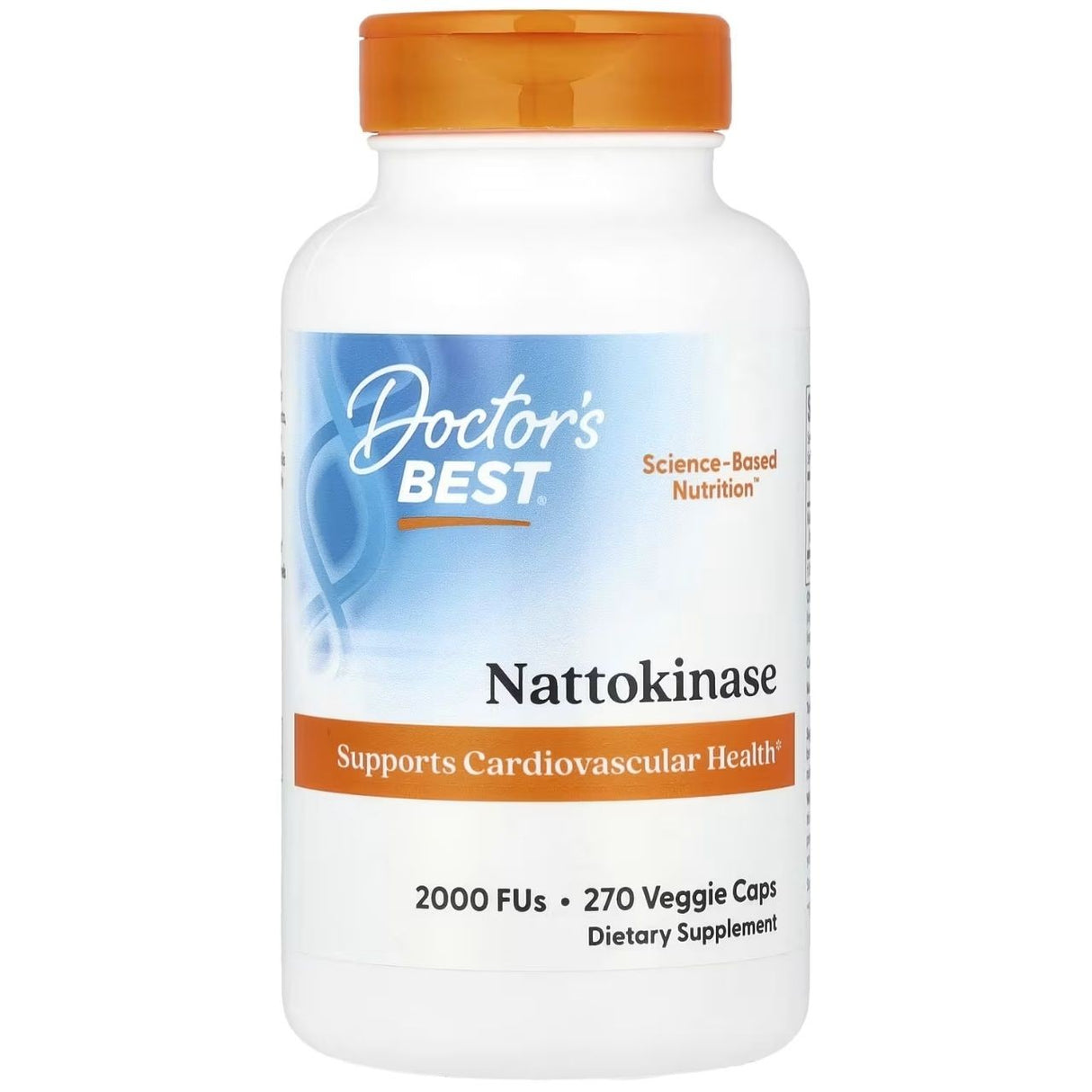 Doctor's Best Nattokinase 2, 000 FU's - 270 plantaardige capsules
