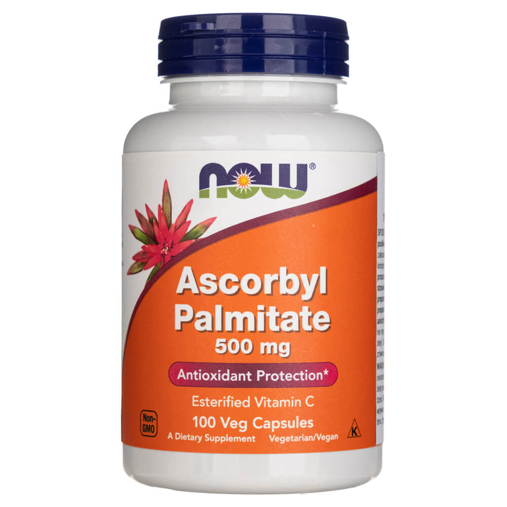Now Foods Ascorbylpalmitaat 500mg - 100 plantaardige capsules
