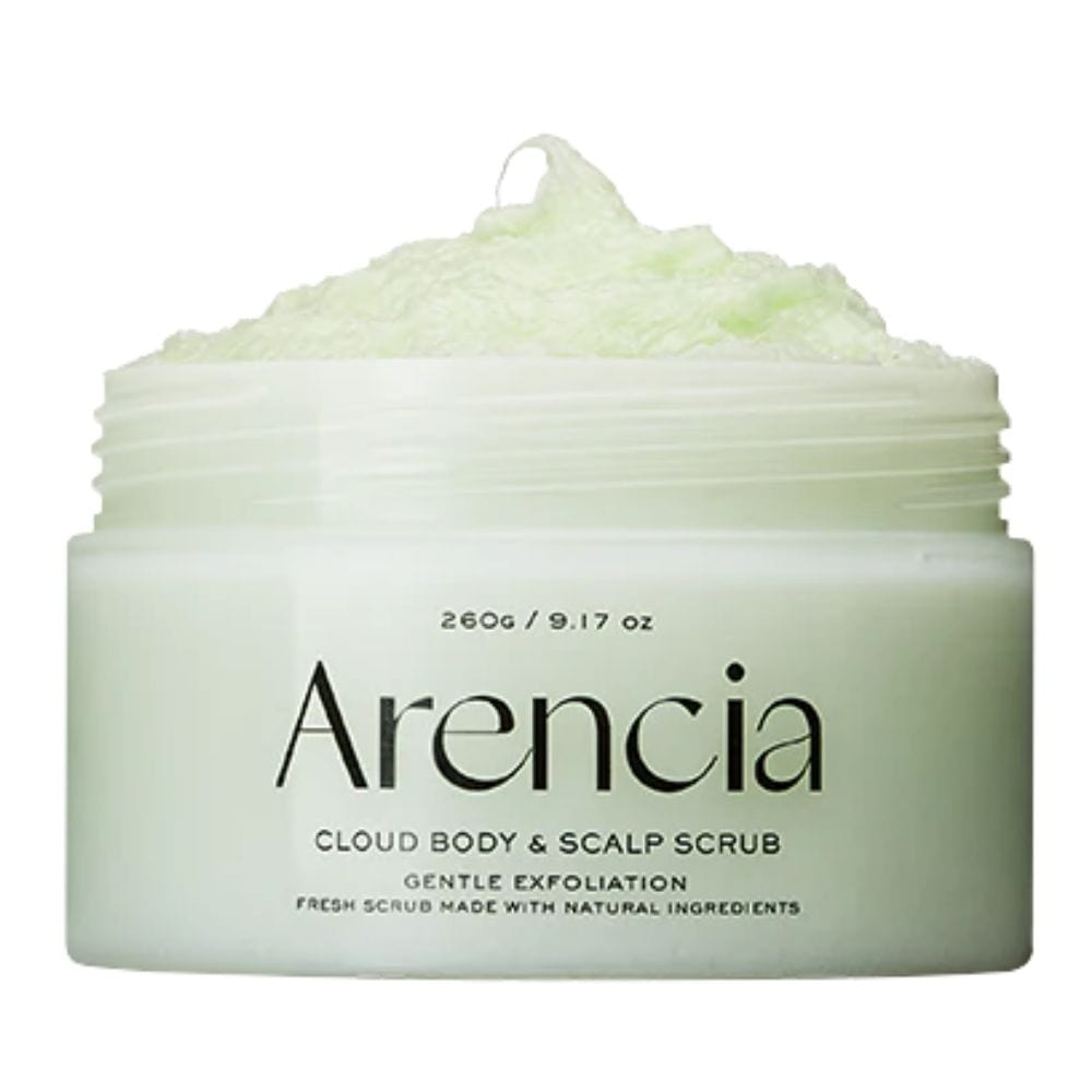 Arencia Fresh Cloud Body & Scalp Scrub, Geranium and Primrose - 260 g