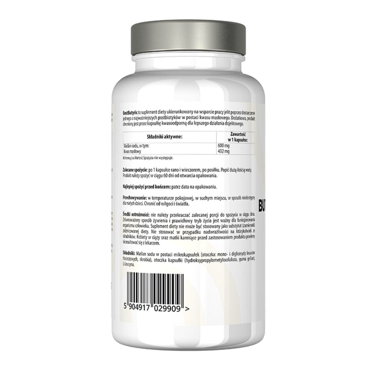 BestLab BestButyric, Sodium Butyrate - 60 Capsules