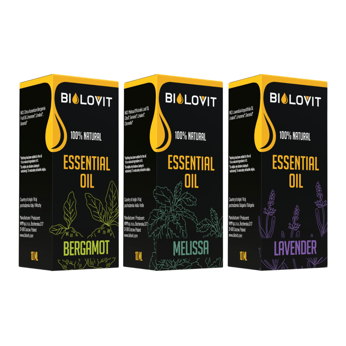 Bilovit Essential Oil Set, Sleep - 3 Pieces
