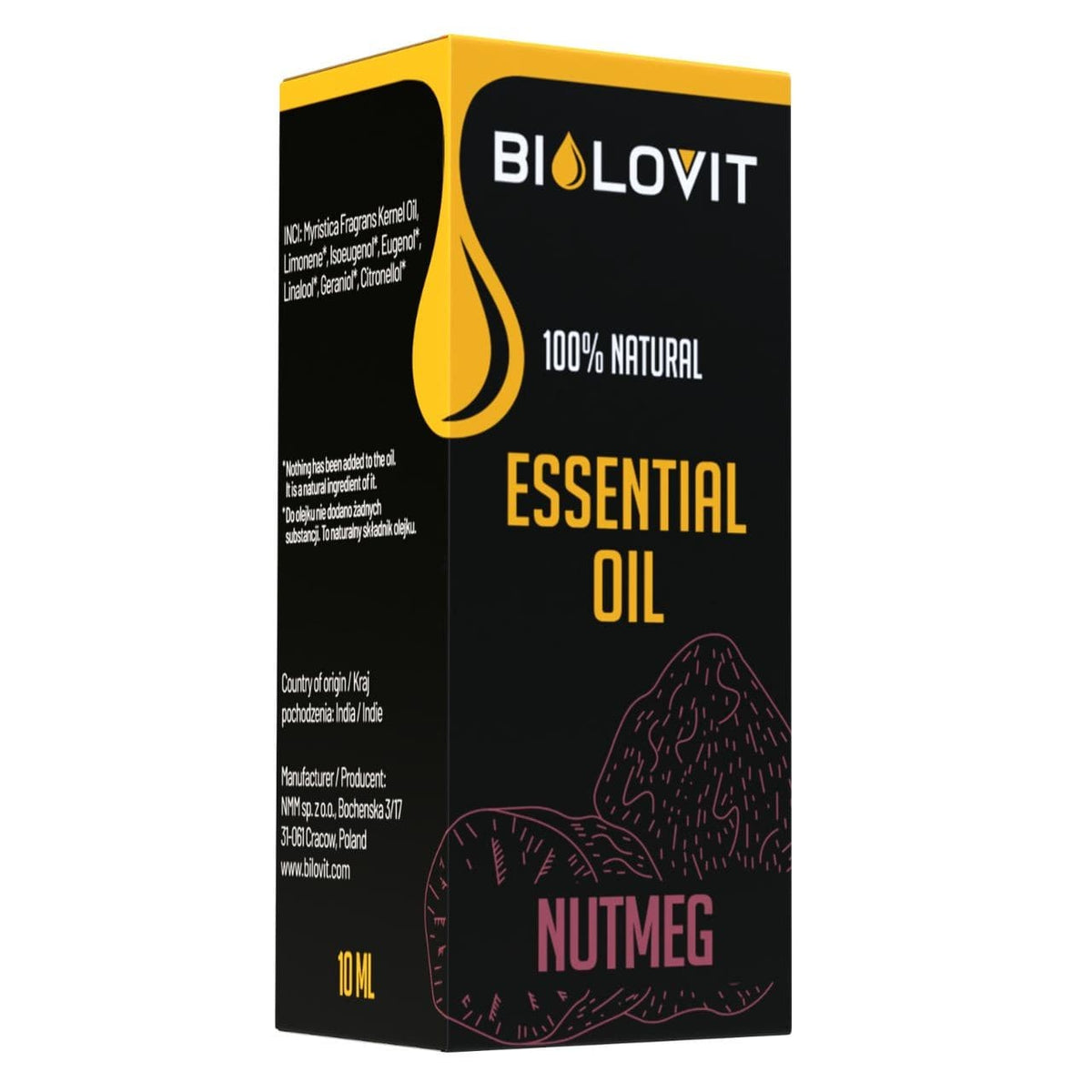 Bilovit Nutmeg Essential Oil - 10 ml
