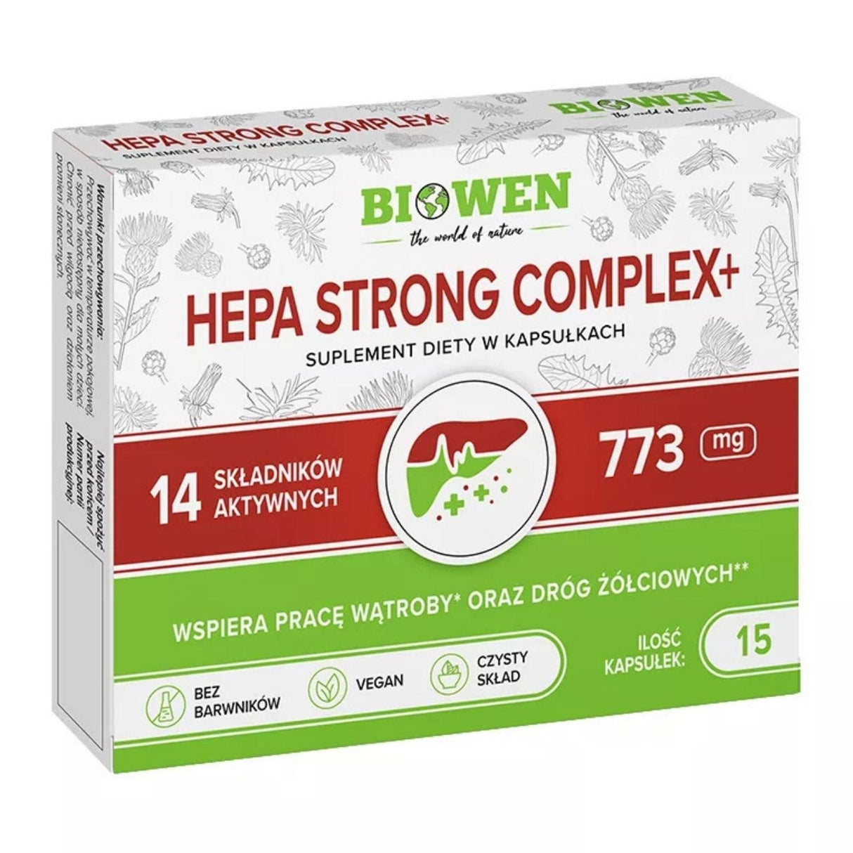 Biowen Hepa Strong Complex+ - 15 Capsules