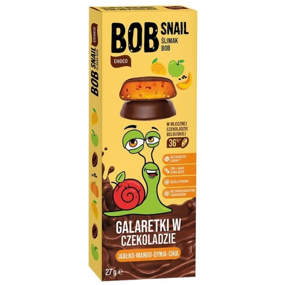 Bob Snail Apple-Mango-Pumpkin-Chia Fruit Jellies with No Added Sugar - 27 g
