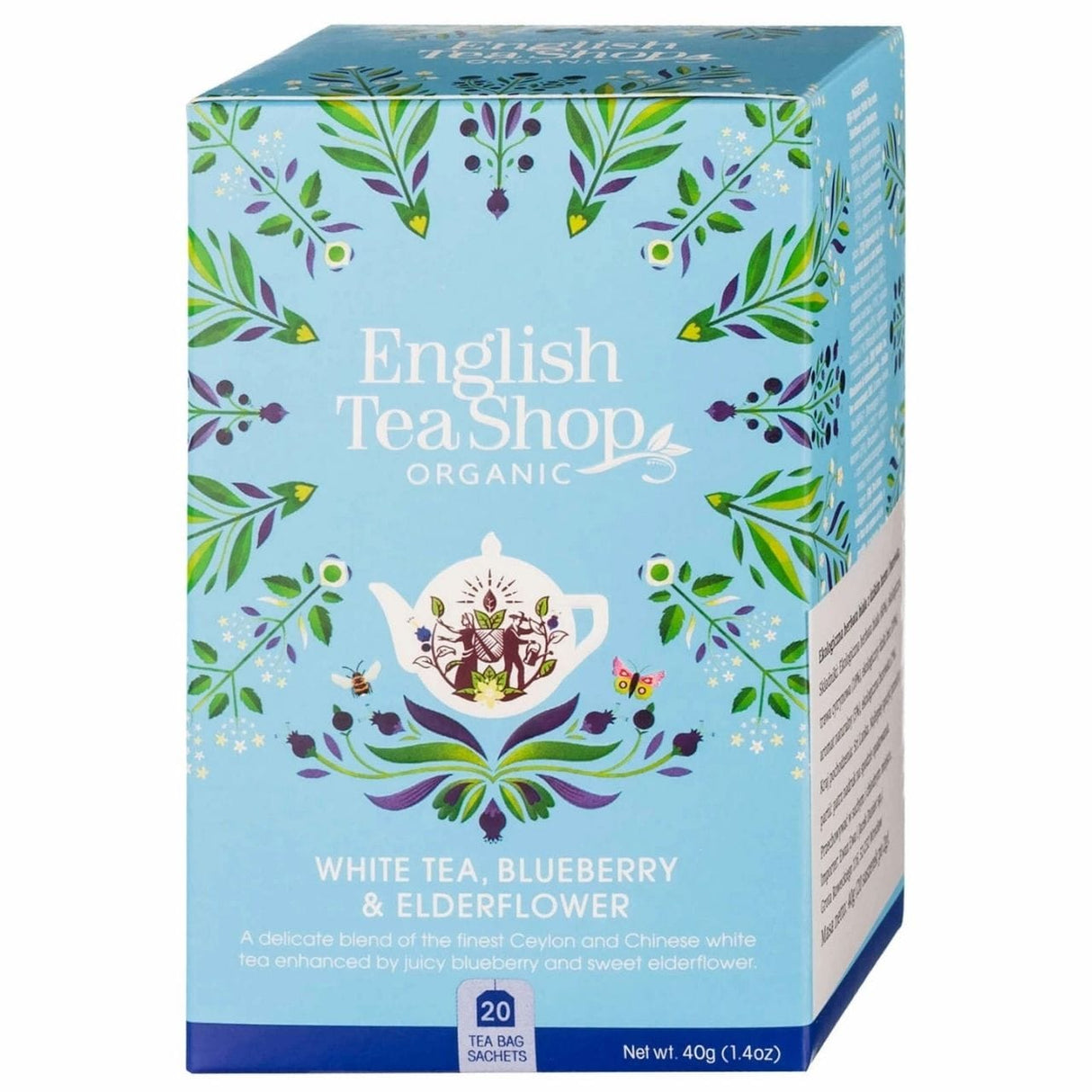 English Tea Shop White Tea with Wild Lilac and Blueberry – 20 Sachets