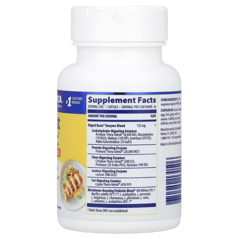 Enzymedica Digest Basic™ + Probiotics - 30 Capsules