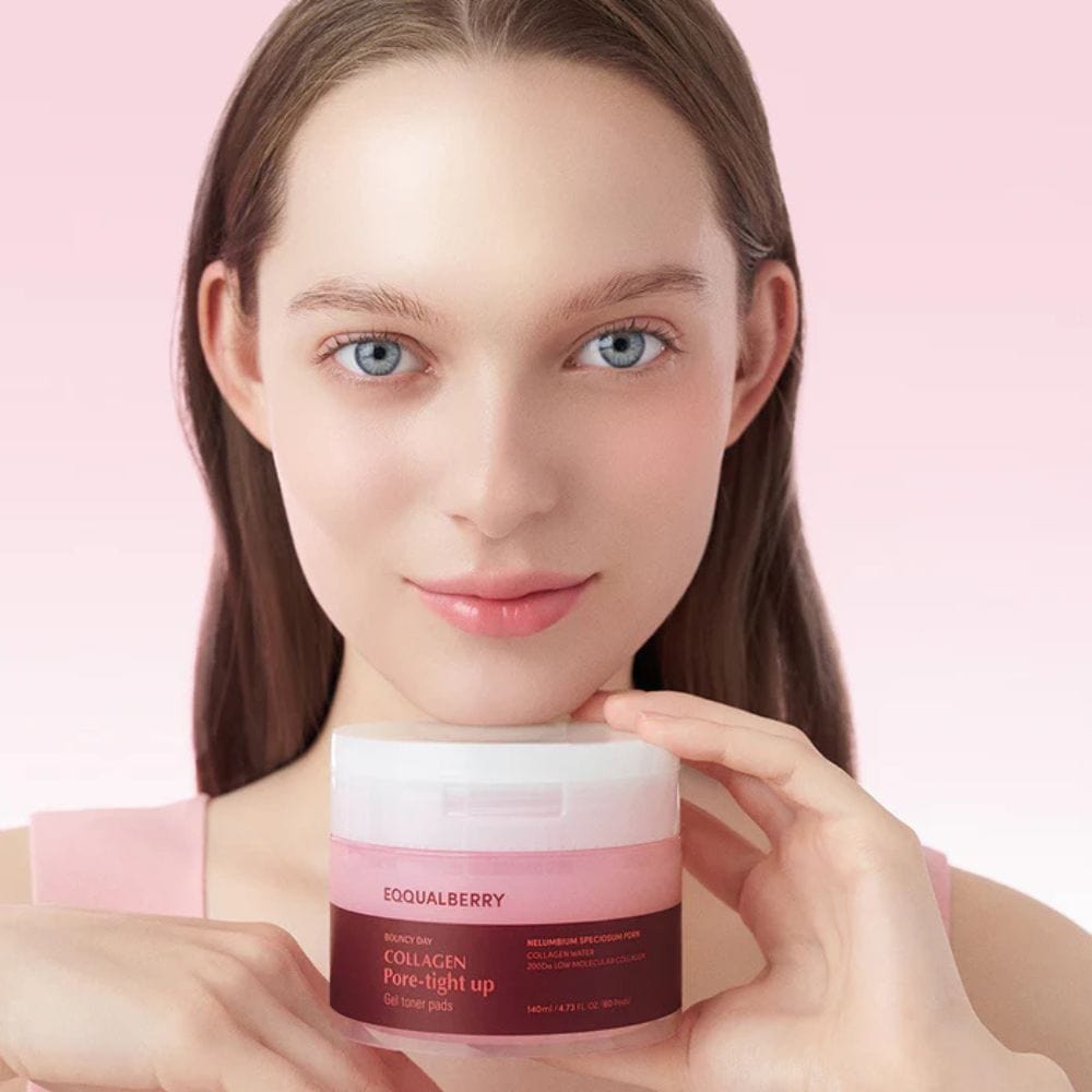 Eqqualberry Collagen Toning and Pore-Tightening Pads - 60 pieces