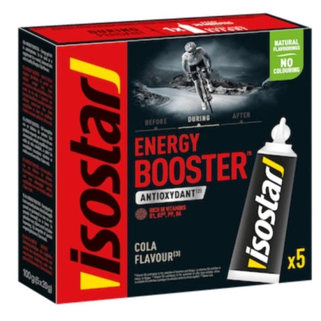 Isostar Energy Booster, Energy Gel, Cola - 100 g (5x20 g)