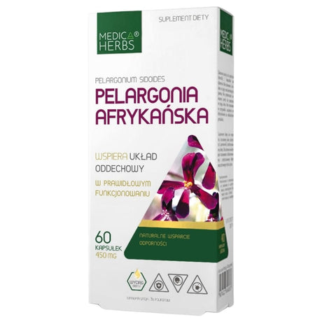 Medica Herbs African Pelargonium 450 mg - 60 Capsules