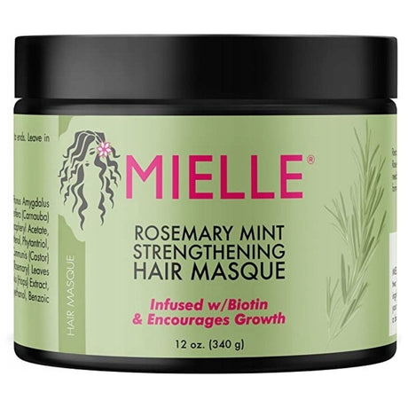 Mielle Rosemary Mint Strengthening Hair Masque, with Rosemary and Mint - 340 g
