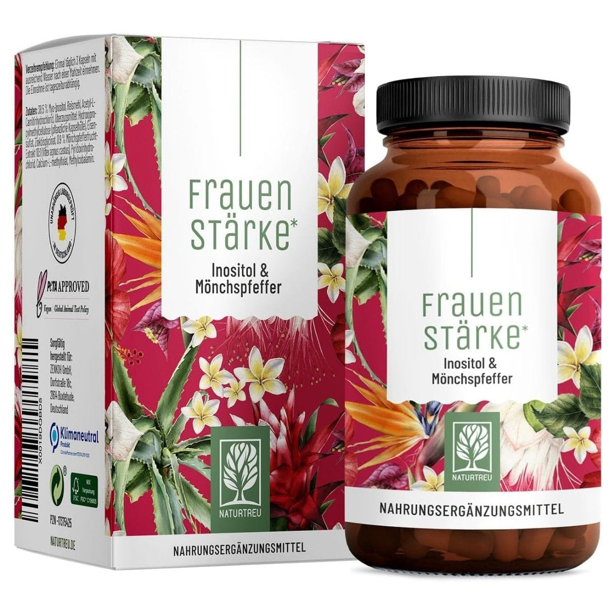 Naturtreu FrauenStärke Myo-Inositol + Chasteberry for Women - 90 Capsules
