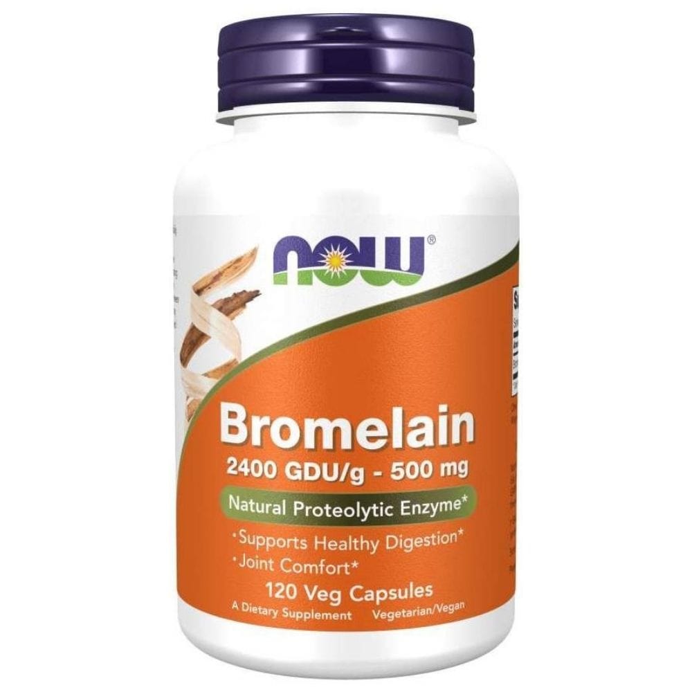 Now Foods Bromelain 500 mg, 2400 GDU/g - 120 Capsules