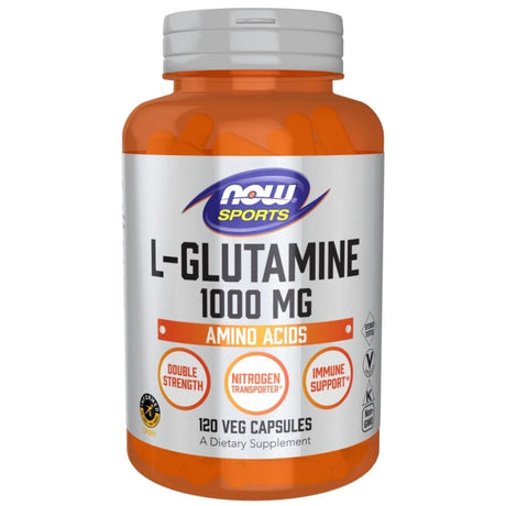 Now Foods L-Glutamine 1000 mg - 120 Veg Capsules