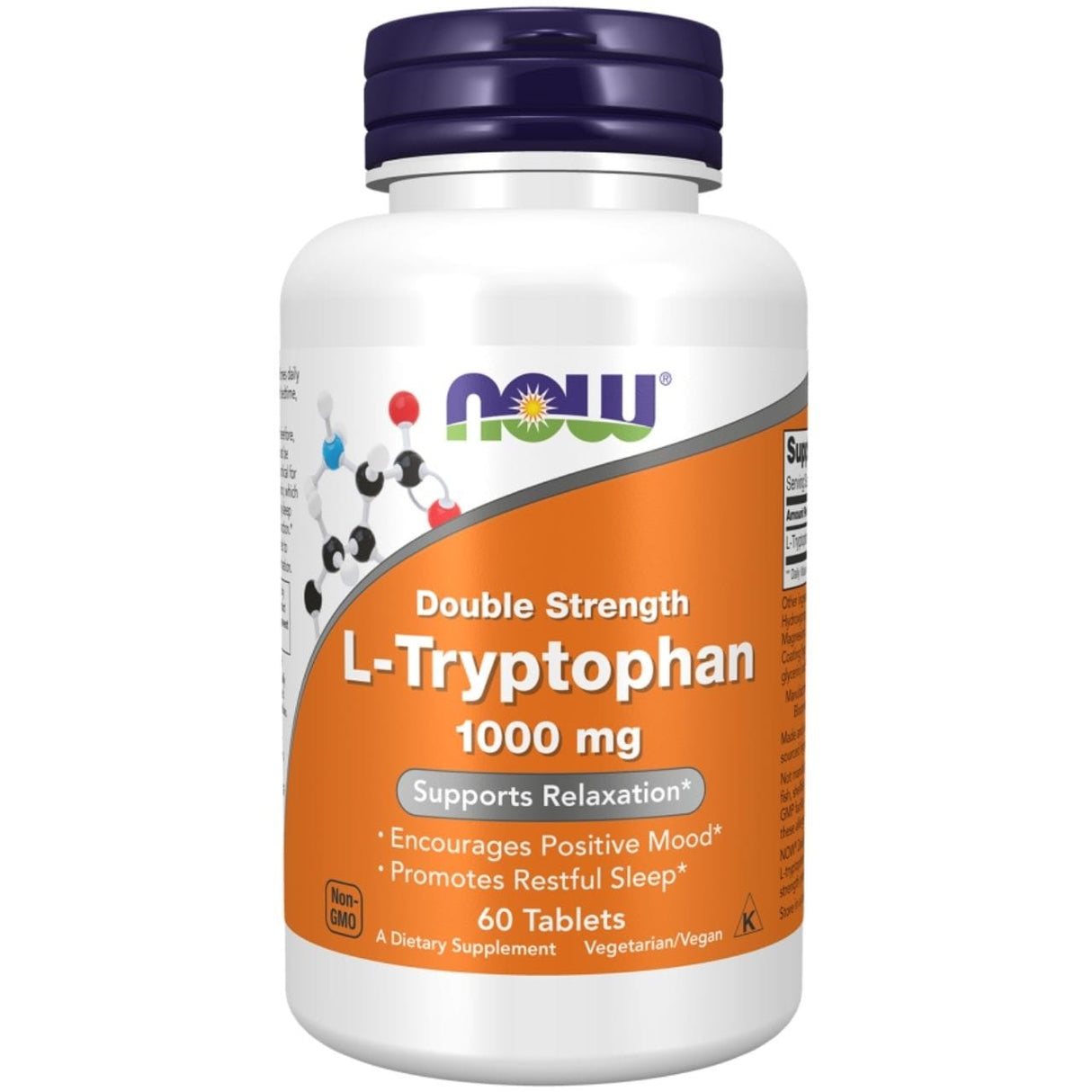 Now Foods L-Tryptophan 1000 mg - 60 Tablets