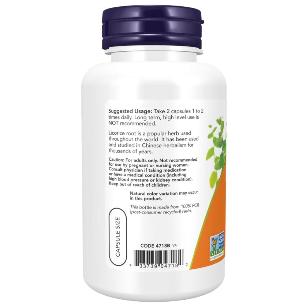 Now Foods Licorice Root 450 mg - 100 Capsules