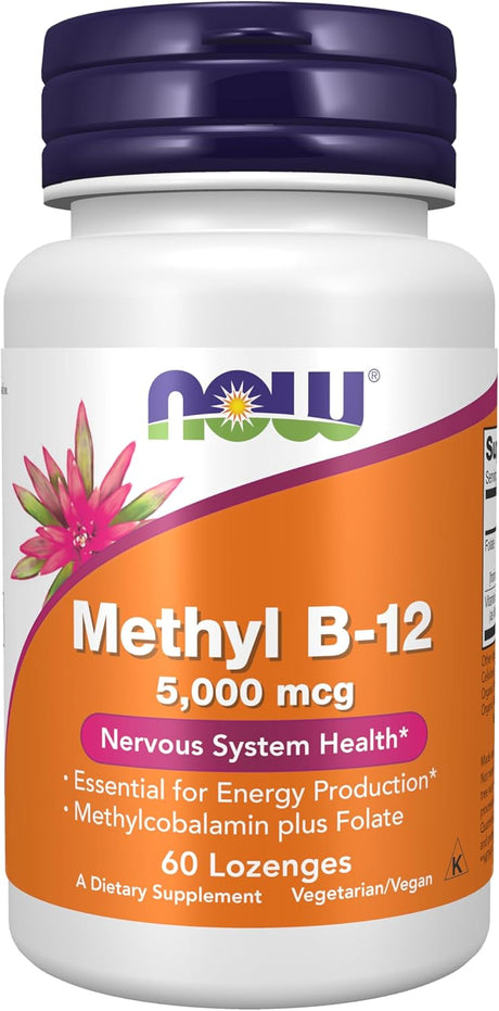 Now Foods Methyl B-12 5000 mcg - 60 Lozenges