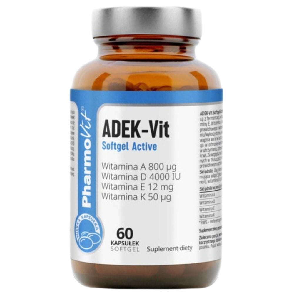 PharmoVit ADEK-Vit Softgel Active - 60 Capsules