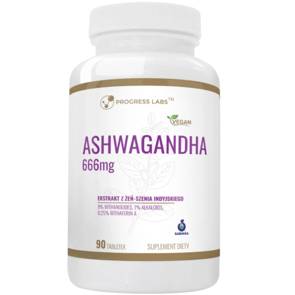 Progress Labs Ashwagandha 666 mg - 90 Tablets