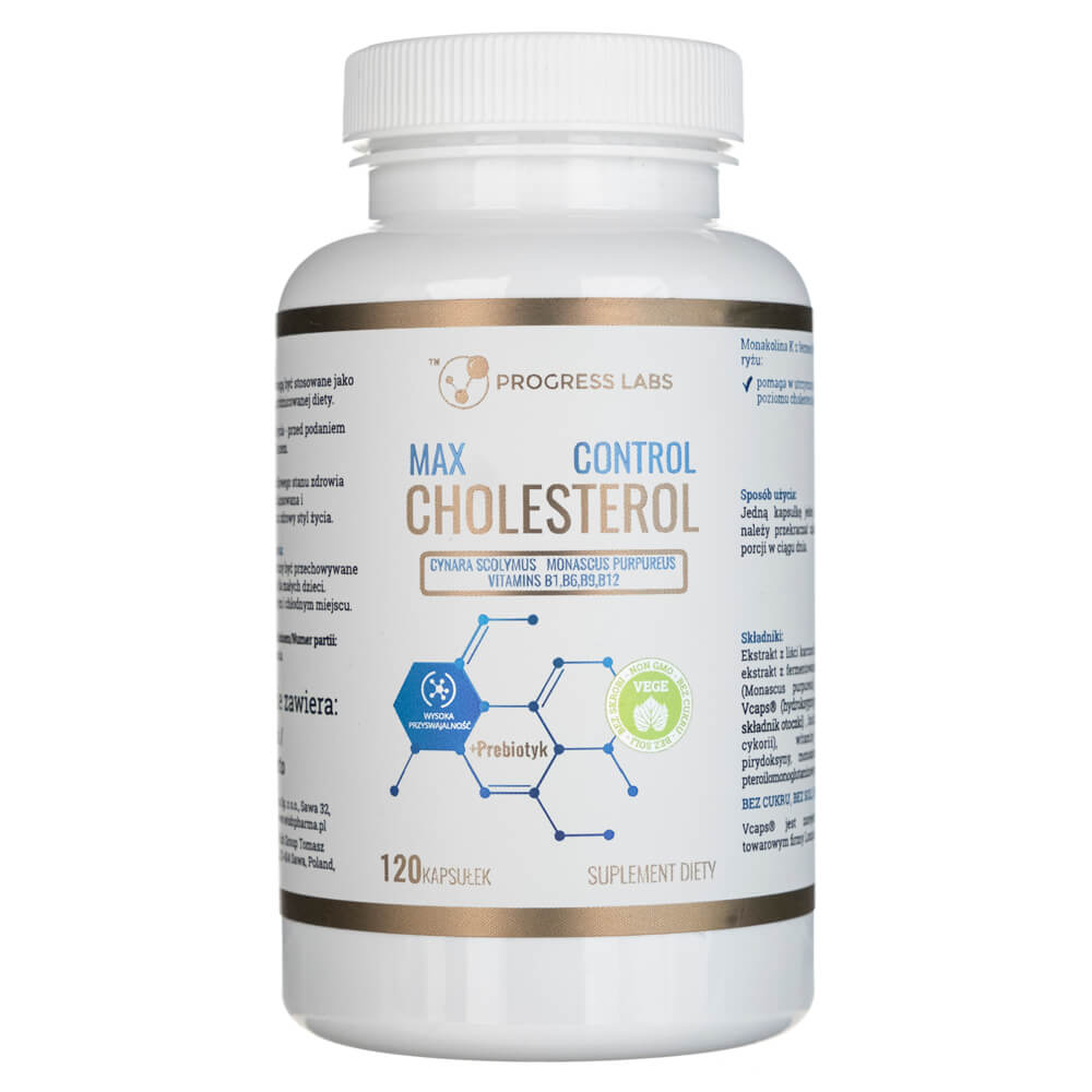 Complément Alimentaire Progress Labs Cholestérol + Prébiotique – 120 Gélules, Neuf