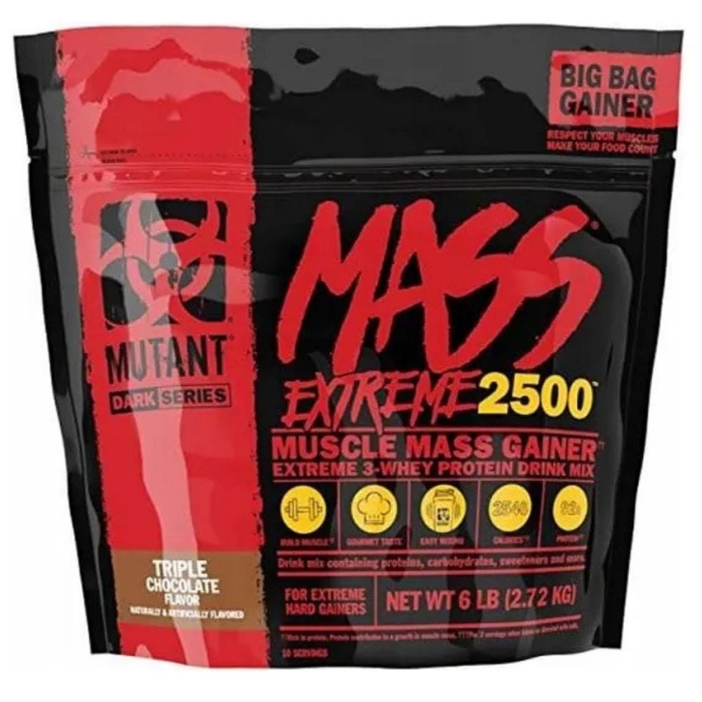 PVL Mutant Mass Extreme 2500 Gainer, Triple Chocolate - 2720 g