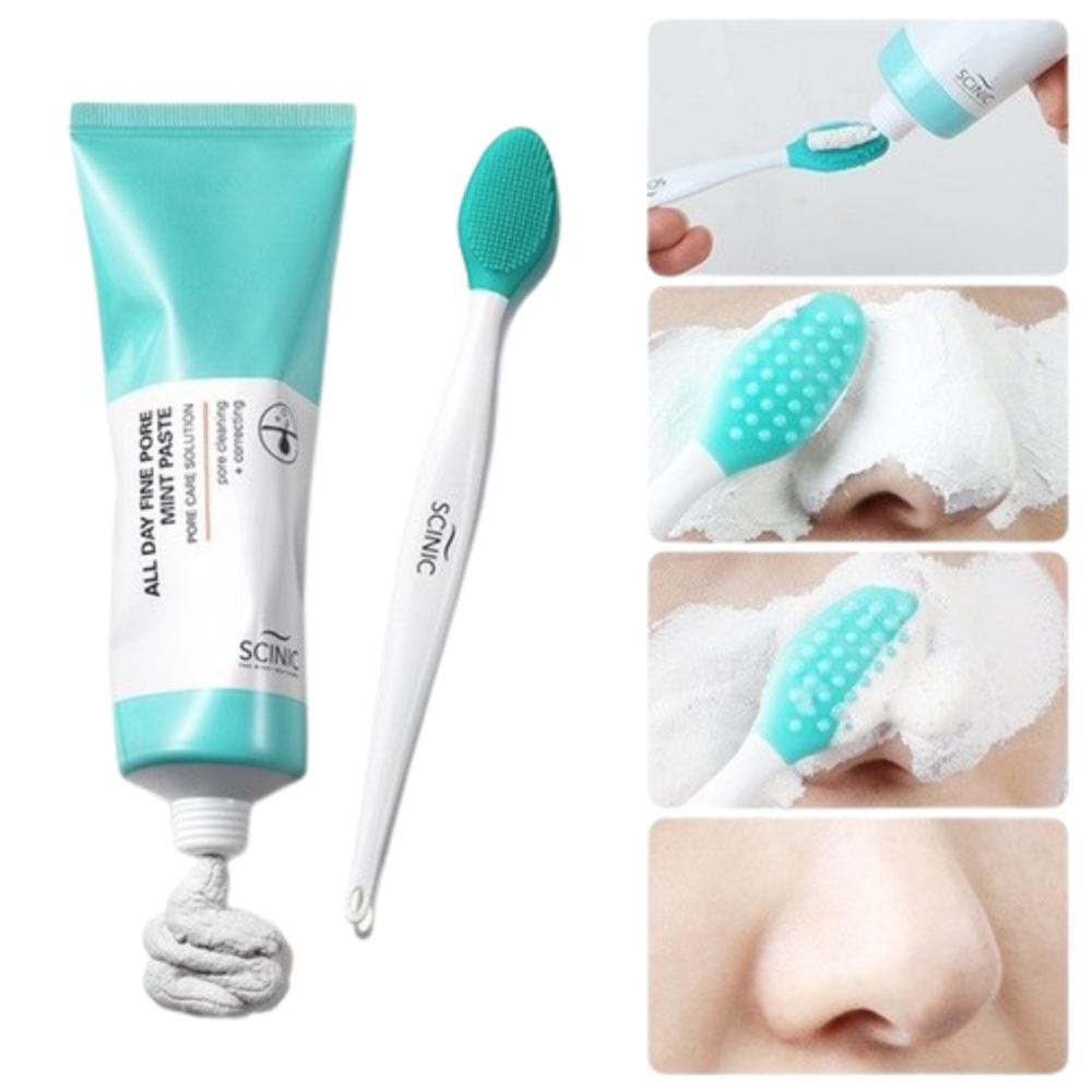 SCINIC All Day Fine Pore Pore Cleansing Clay + Brush - 80 ml