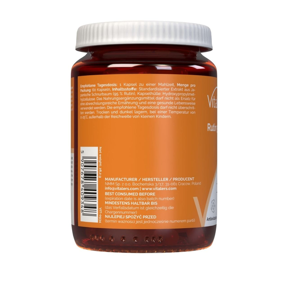 Vitaler's Rutin 350 mg - 60 Capsules