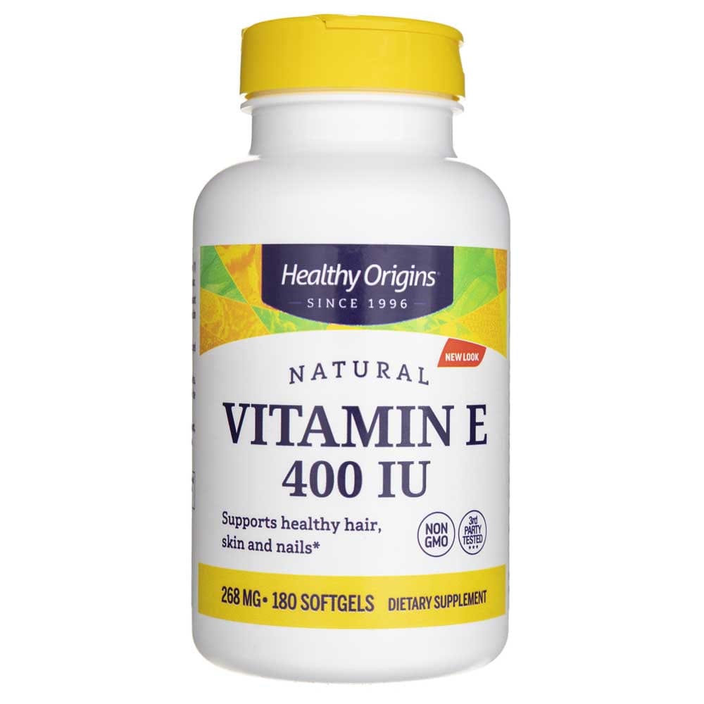 Healthy Origins Vitamin E 400 IU - 180 Softgels
