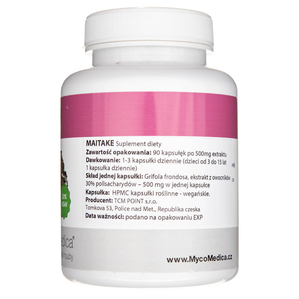 MycoMedica Maitake 500 mg - 90 Capsules