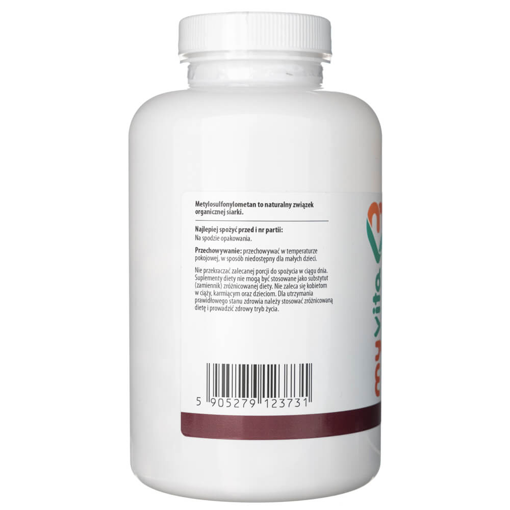 MyVita MSM (Organic Sulphur) - 250 Tablets