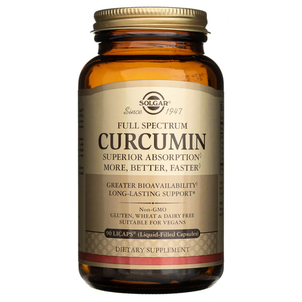 Solgar Full Spcetrum Curcumin Liquid Extract - 90 Softgels