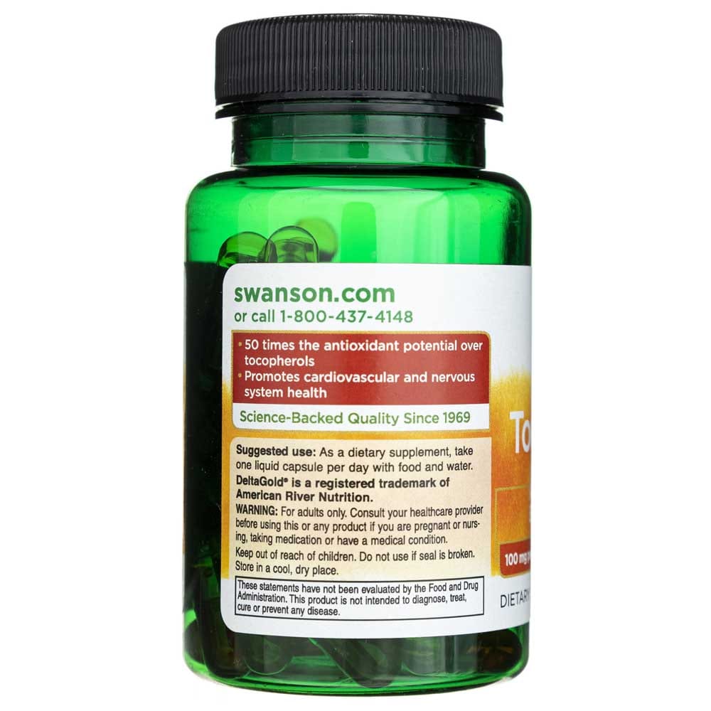 Swanson Tocotrienols - Double Strength 100 mg - 60 Softgels
