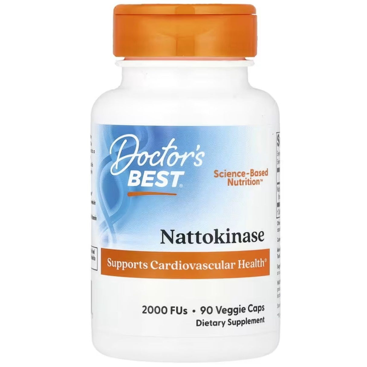 Doctor's Best Nattokinase 2, 000 FU's - 90 plantaardige capsules