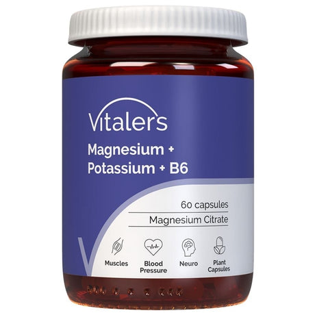 Vitaler's Magnesium 100 mg + Kalium 150 mg + Vitamine B6 6 mg - 60 capsules