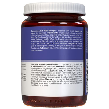 Vitaler's Magnesium 100 mg + Kalium 150 mg + Vitamine B6 6 mg - 60 capsules