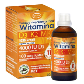 Asepta Vitamin D3 K2 MK7 with MCT Oil - 30 ml