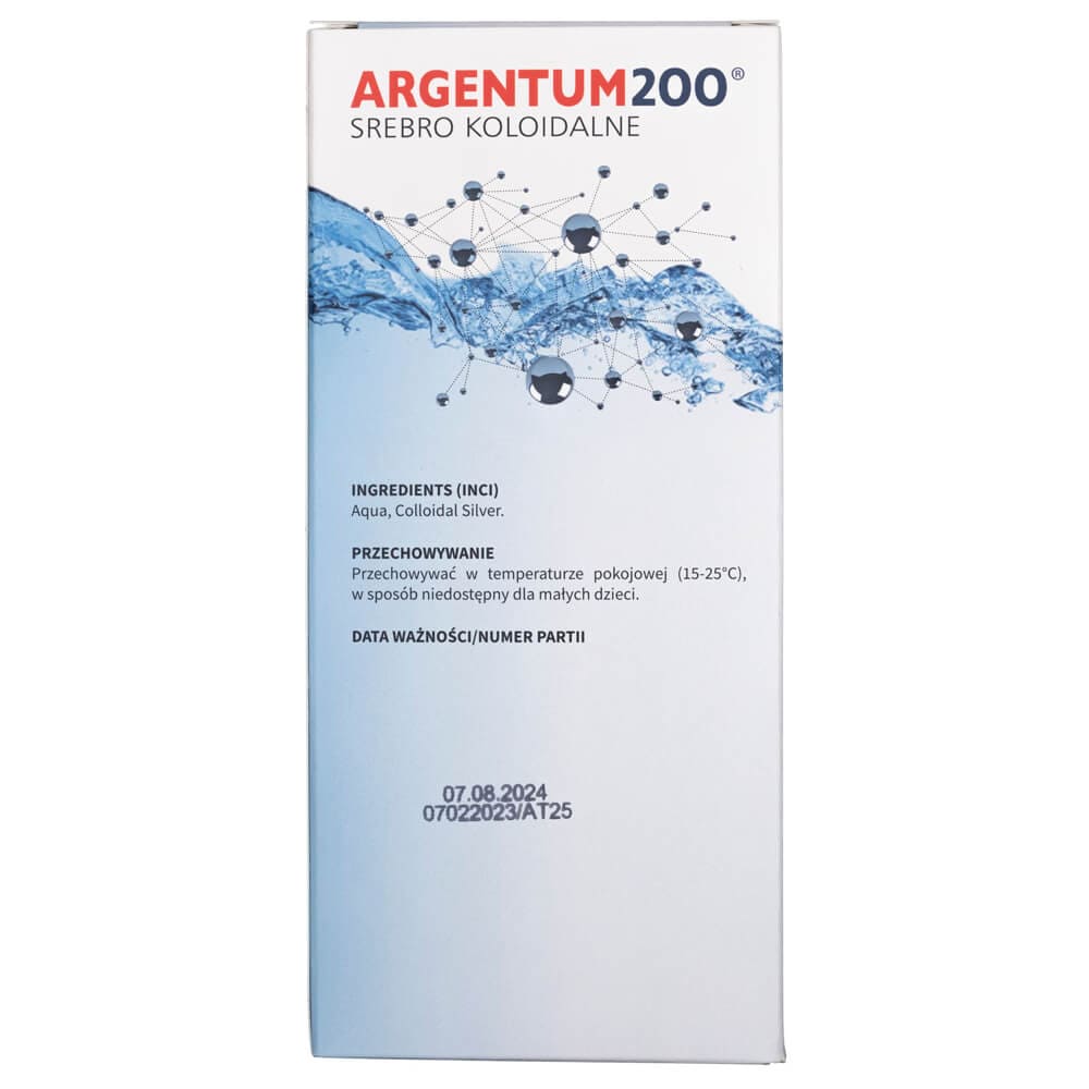 Aura Herbals Argentum 200 Colloidal Silver 25 ppm - 500 ml