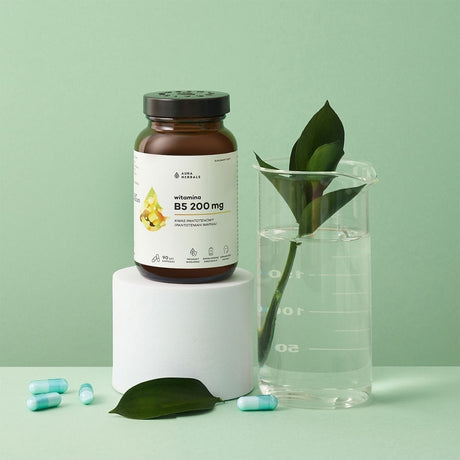 Aura Herbals Vitamin B5 200 mg, Pantothenic Acid - 90 Capsules