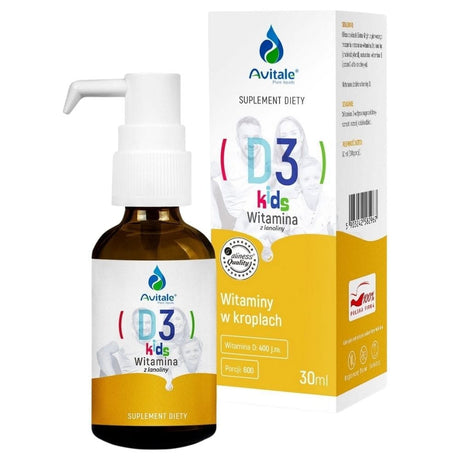 Avitale Vitamin D3 KIDS, Drops - 30 ml