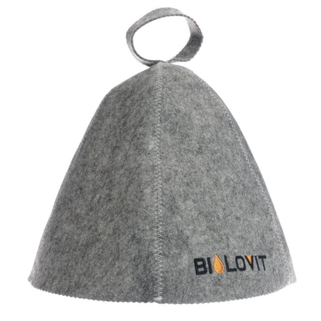 Bilovit Felt Sauna Cap, Grey - 1 Piece