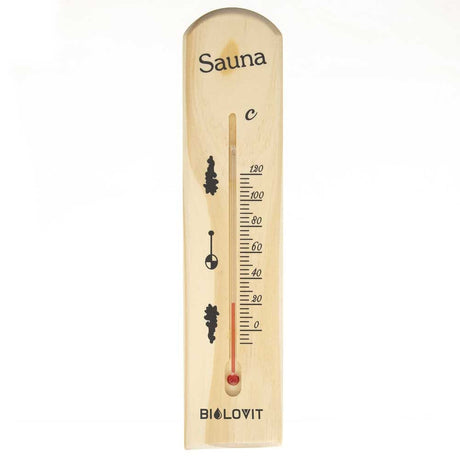 Bilovit Pine Sauna Thermometer - up to 120 degrees Celsius