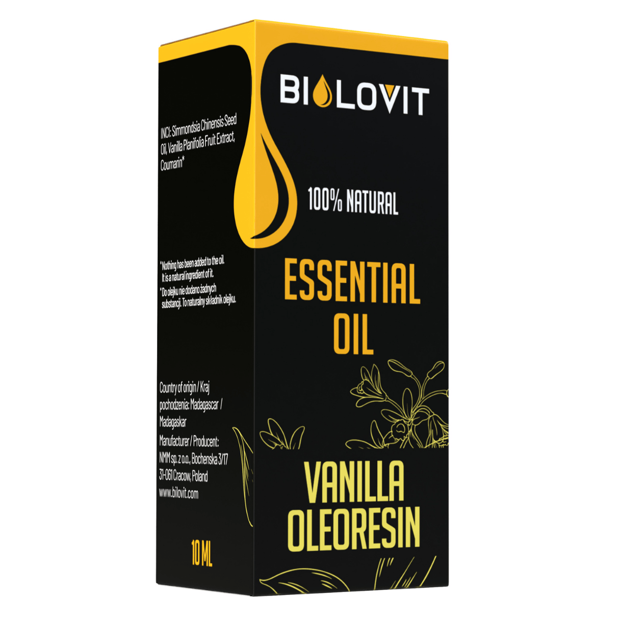 Bilovit Vanilla Essential Oil - 10 ml