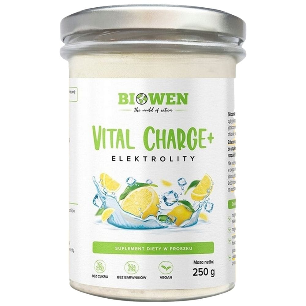Biowen Vital Charge+ Electrolytes, Lemon - 250 g