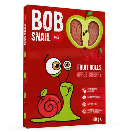 Bob Snail Fruit Rollsy, Apple-Cherry - 60 g