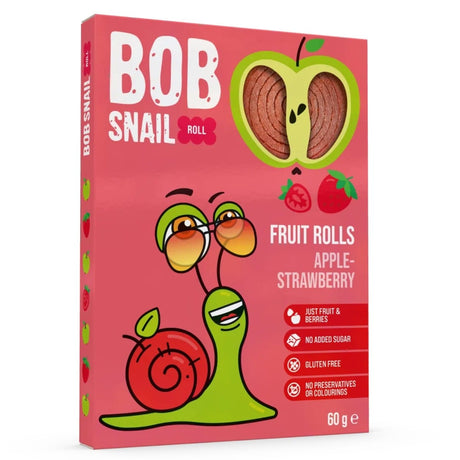 Bob Snail Rollsy Fruit, Apple-Strawberry - 60 g