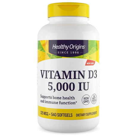 Healthy Origins Vitamin D3 5000 IU - 540 Softgels