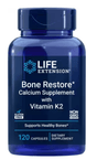 Life Extension Bone Restore with Vitamin K2 - 120 Capsules