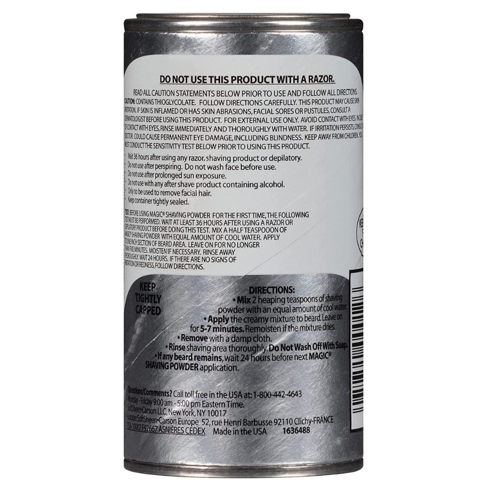 Magic Platinum Shaving Hair Removal Powder with Aloe Vera and Vitamin E - 127 g