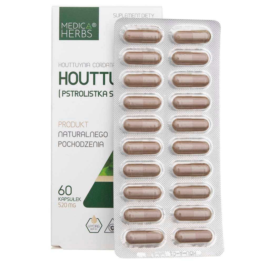 Medica Herbs Houttuynia (Heartleaf) 520 mg - 60 Capsules