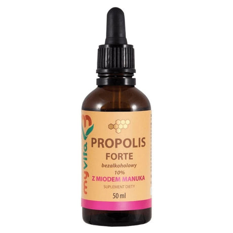 MyVita Propolis FORTE Alcohol-Free 10% with Manuka Honey – 50 ml