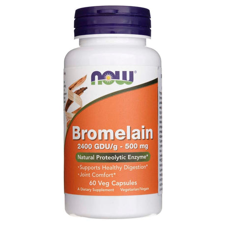 Now Foods Bromelain 2400 GDU/g 500 mg - 60 Veg Capsules